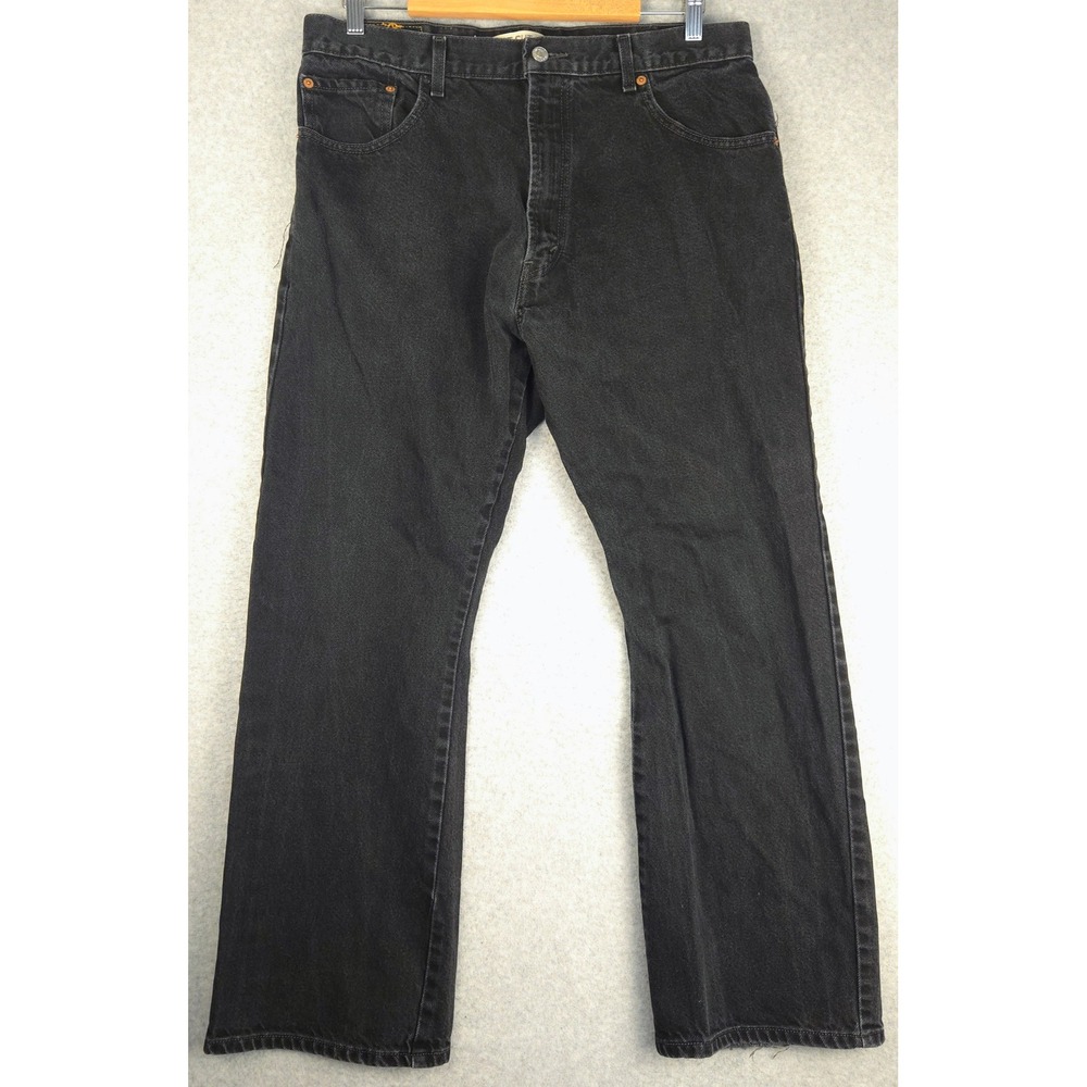 Levis Y2K‎ 517 Boot Cut Jeans Mens Black Denim 38x29 (Fits 35x29) READ